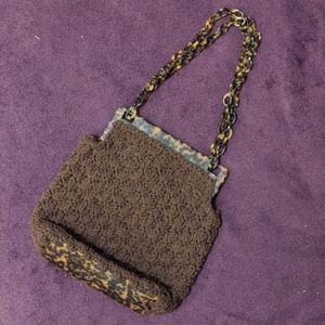 Vintage Tortoise Shell shoulder purse